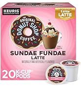 The Original Donut Shop Sundae Fundae One Step Latte, Keurig Single Serve K-Cup Pods, 20 Count
