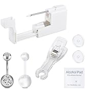 QWALIT Belly Button Piercing Kit Gun Belly Piercing Kit Belly Button Piercing Gun Navel Piercing ...