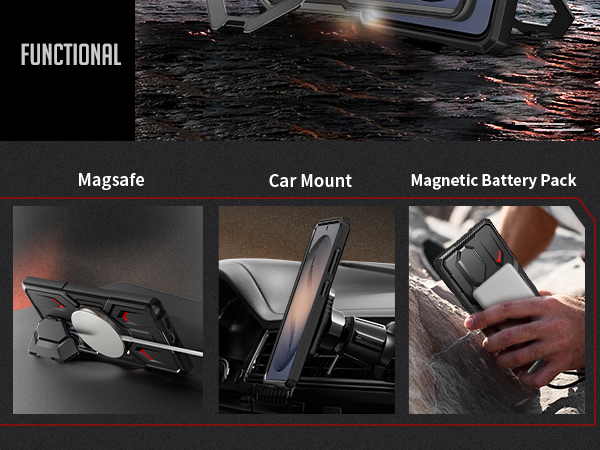 support magnetic sccessories, car mount, magnetic bettery pack