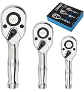DISEN 3-Piece Stubby Ratchet Set – 1/4