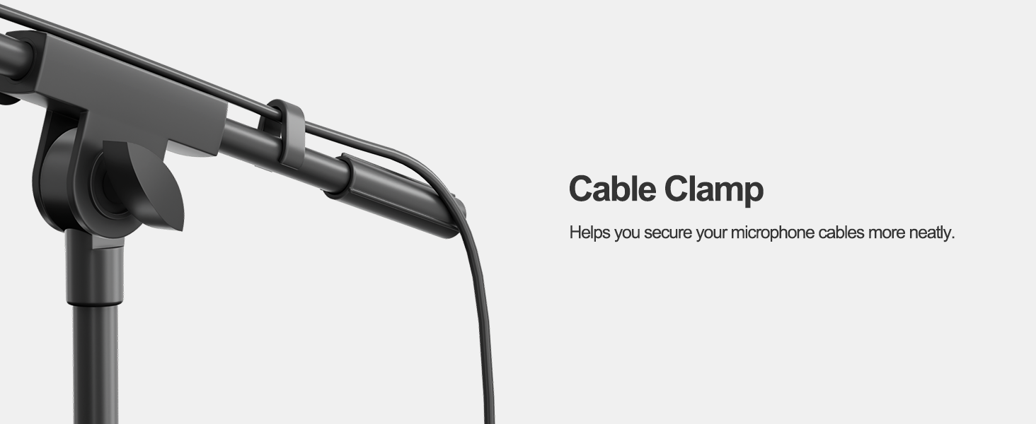 CABLE CLIP Helps you to fix your microphone cable neater