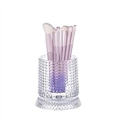 DASITON Makeup Brush Holder Organizer, Crystal Cosmetic Brushes Storage Holder Glass Makeup Organ...