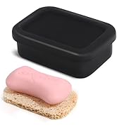 Leak Proof Silicone Travel Soap Case with Draining Layer, Travel Size Toiletry, Portable Soap Con...