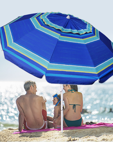 8ft large heavy duty sand beach umbrella umbrellas for sand with sand anchor tilt air vent