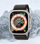 SWUU 2 Pack Tempered Glass Screen Protector with Titanium Alloy Frame Compatible with Apple Watch...