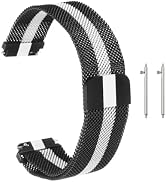 HARFINGTON Stainless Steel Mesh Watch Band Quick Release Metal Replacement Watch Strap with Magne...