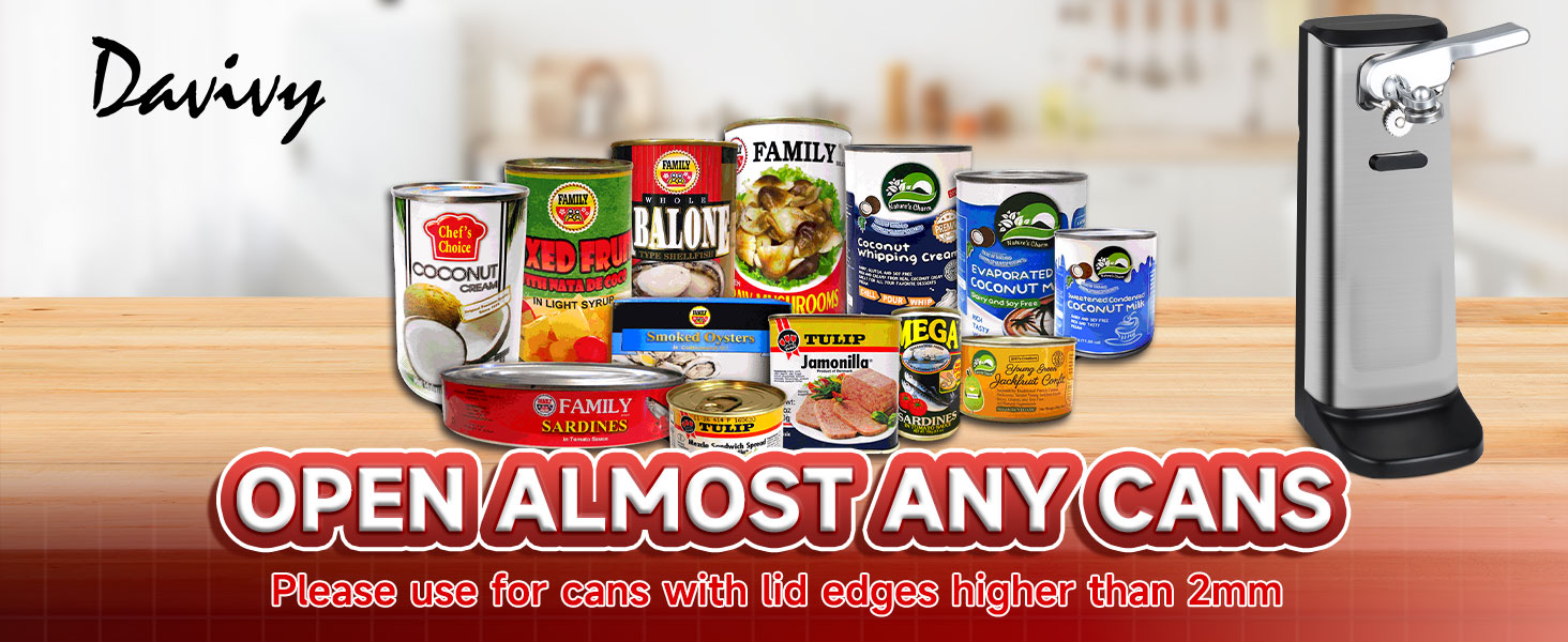 NK-0683Opens Most Can Shapes: Easily handles round, square, oval, and even slightly deformed cans.