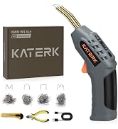 Katerk Cordless Plastic Welder – 400 Staples Included, 3-Temperature Settings, USB Rechargeable P...