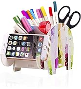 COOLOO Pencil Holder Cell Phone Stand, Cute Elephant Office Accessories Tablet Desk Bracket Compa...