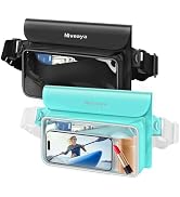 Niveaya IPX8 Waterproof Fanny Pack - 2 Pack, Floating Dry Bag Pouch, Phone Waterproof Waist Pouch...