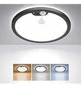 Motion Sensor Ceiling Light Wired, BLNAN 12 Inch 3000K 4000K 5000K Selectable LED Flush Mount Lig...