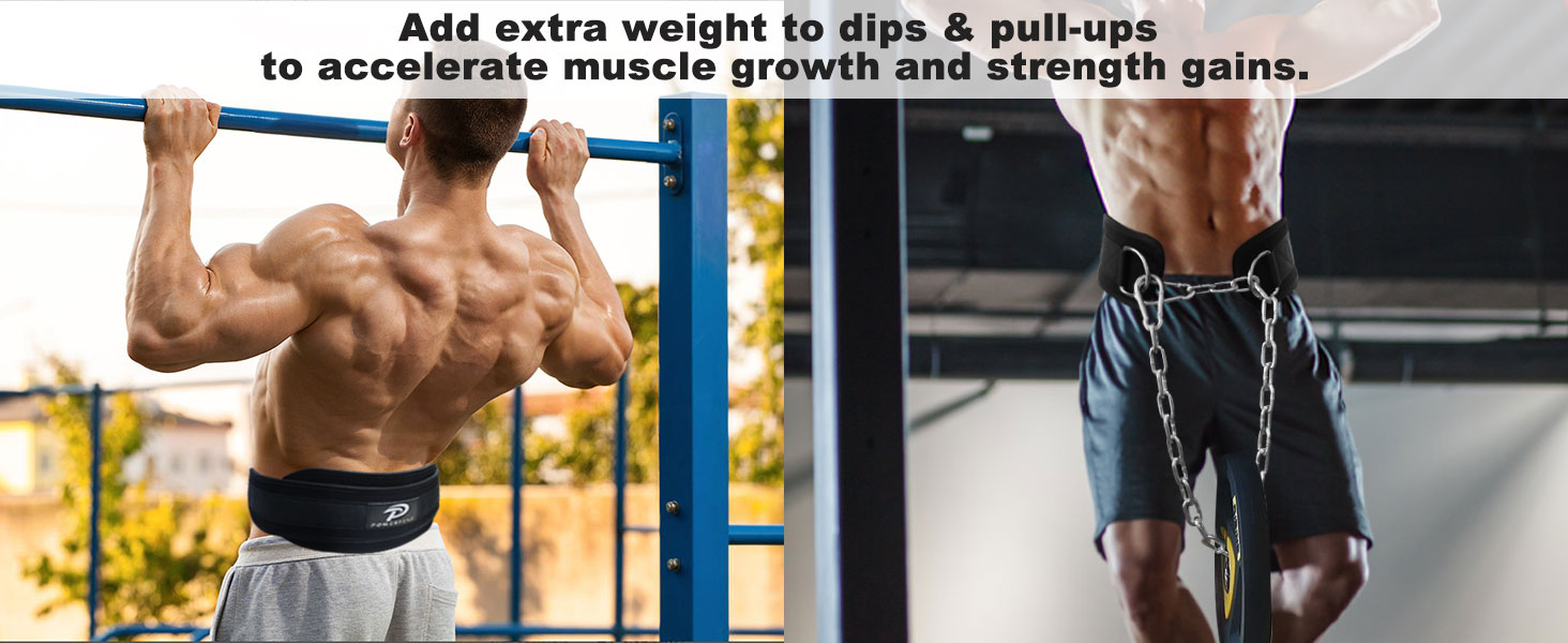 weighted dip belt