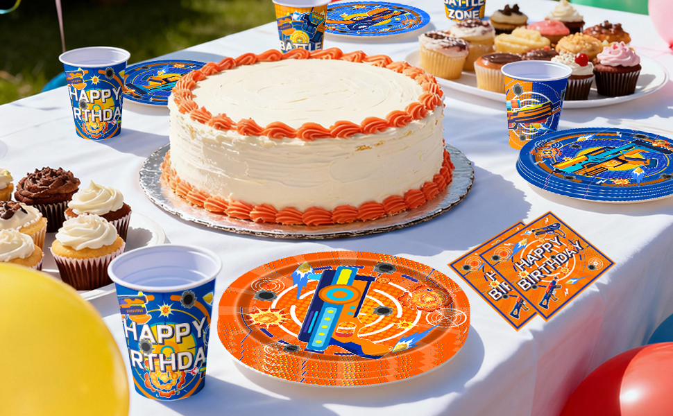 dart war party tableware