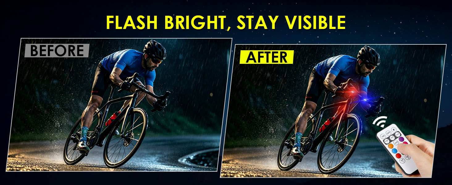 wireless LED strobe lights with remote control high brightness flash light