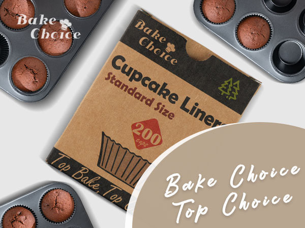 Standard Black cupcake liners