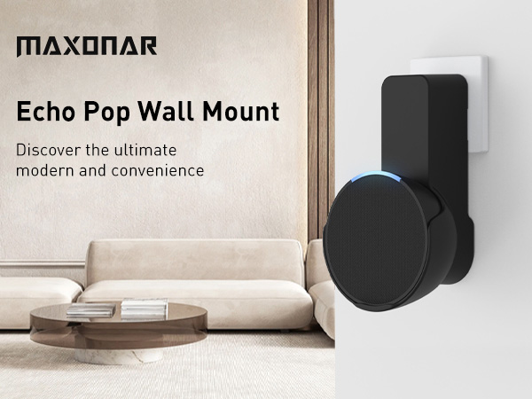 Echo pop wall mount black