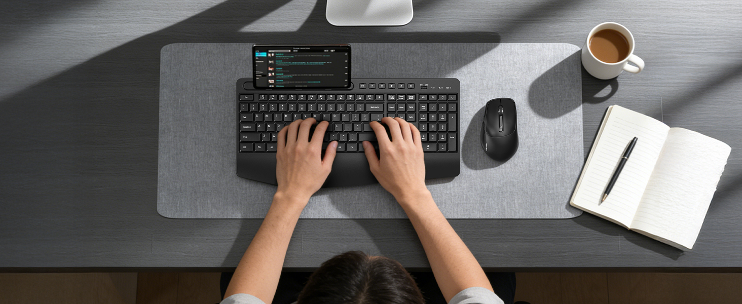 Wireless Keyboard and Mouse Combo