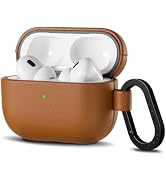 ORNARTO Compatible with AirPods Pro 2 Case, Full Protective Vegan Leather Cover for Airpods Pro 2...
