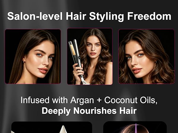 2026 Upgraded 2-in-1 Hair Straightener & Curler
