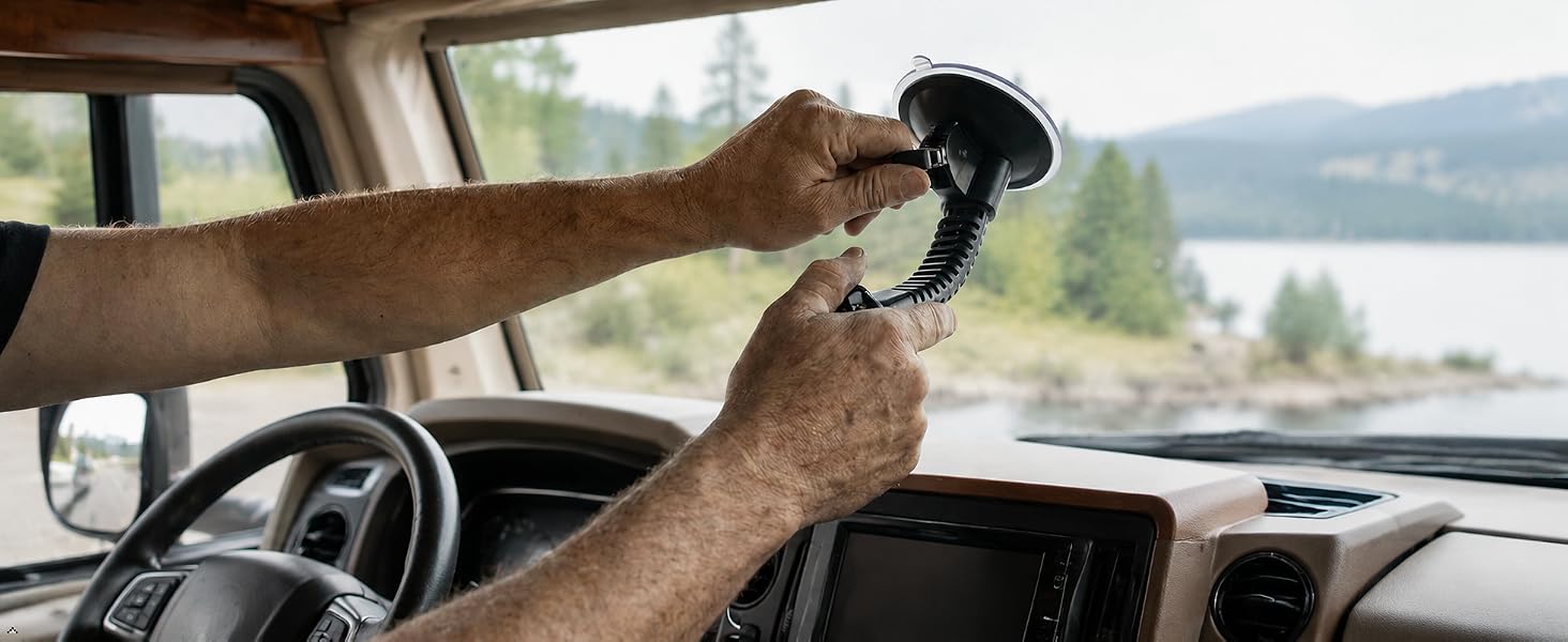 Secure the suction cup