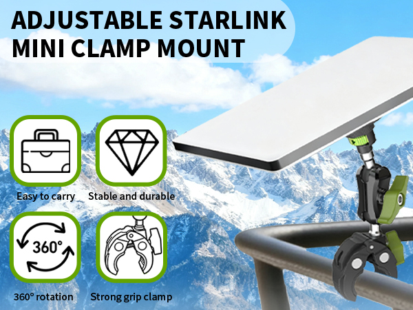 starlink mini clamp mount