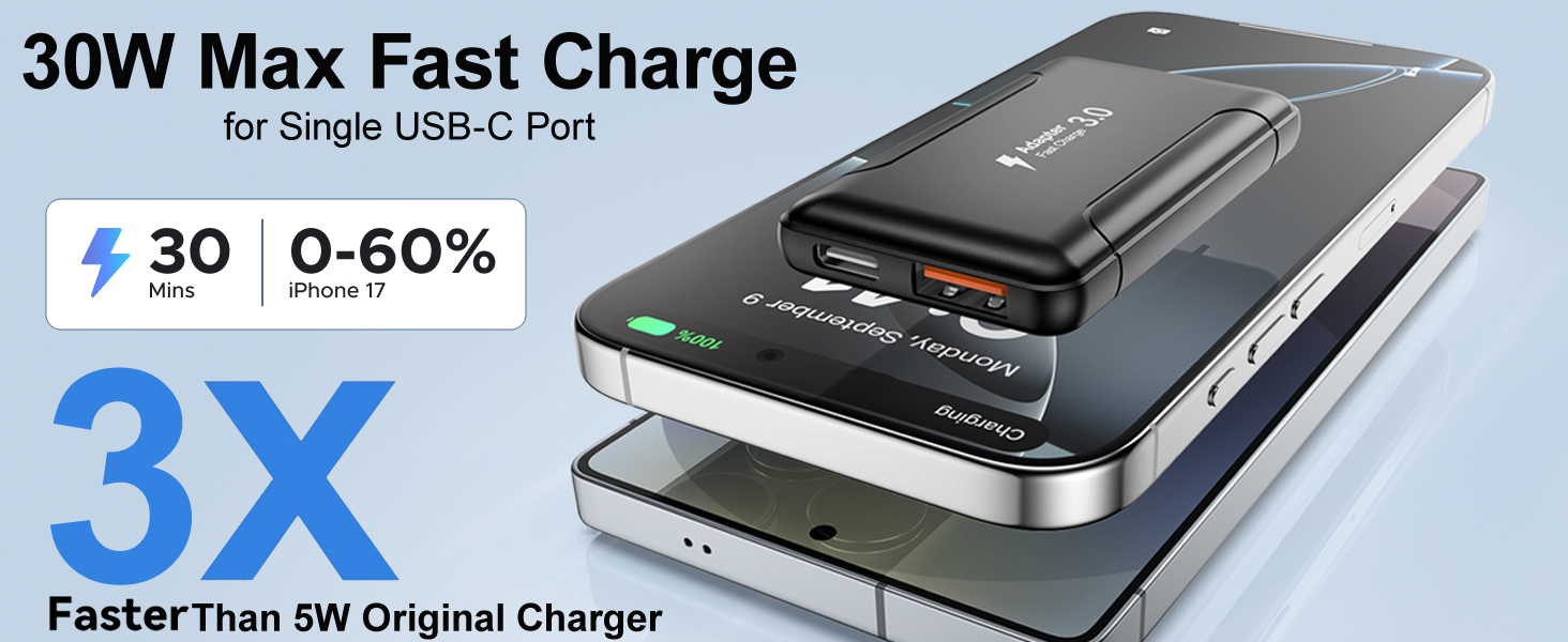 flat usb c charger block