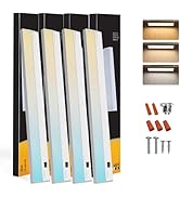 Ansen 4Packs of Under Cabinet Lighting Hardwired, 48IN 26W 1720LM, Dimmable Led Light for Kitchen...