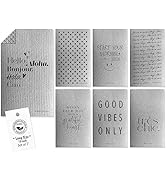 SIMPLYCASA Long Gray 7 Pack Reusable Swedish Dishcloth, for Kitchen and Household Use, Super Abso...