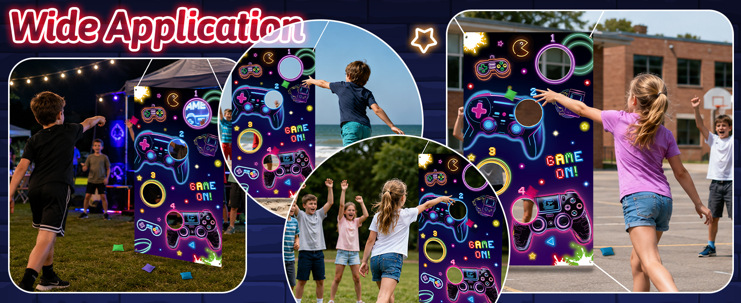 Neon Video Toss Game Set