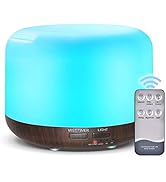 300ML Aromatherapy Essential Oil Diffuser Remote Control,Electric Aroma Diffusers,Fragrant Oil Hu...