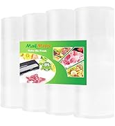 MakMeFre 4Pack (Total 200Feet) 11x50 Vacuum Sealer Bags Rolls with BPA Free,Heavy Duty Vacuum Sea...
