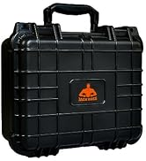 Jack Boss 14 inch Hard Case Portable Weather Waterproof Protective Camera Case with Customizable ...