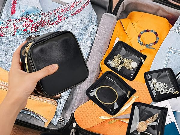 LingLingo Earring Organizer Travel Jewelry Case