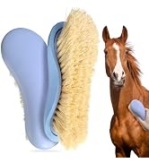 Histotree Sisal Horse Brush for Grooming Flexible Horse Cleaning Tool | Natural Sisal Bristles,Ef...