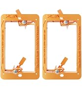 VCELINK Low Voltage Mounting Bracket, Flush Low Voltage Box, Orange 2-Pack | With Alignment Holes...