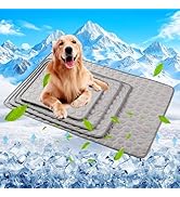 Coppthinktu Cooling Mat for Dogs Summer Dog Pad for Small Medium Large Dogs Cats, Pet Ice Silk Bl...