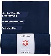 Manduka eQua Hot Yoga Mat Towel - 72" | Instant Moisture Activated Grip | Ultra Soft Microfiber |...