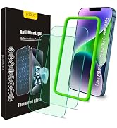 JESOHO Blue Light Screen Protector for iPhone 13 Pro Max & iPhone 14 Plus (6.7''), Eye Protection...