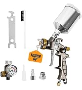 BEETRO HVLP Touch Up Mini Air Spray Gun for Clearcoats 1.0mm Stainless Steel Nozzle 150ml Capacit...