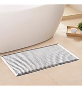 GRLYUH Waffle Bath Mat - Boho Bathroom Rugs Non Slip Washable, Super Absorbent & Quick Dry, Small...