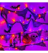 cshare Halloween Lights Battery Operated or USB, Creepy Cloth String Lights with Timer Waterproof...