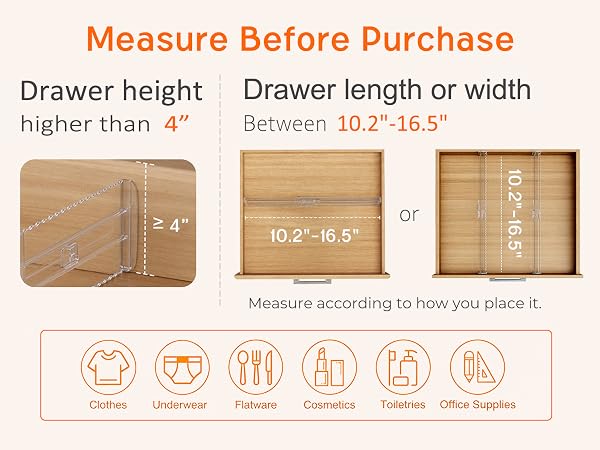 Drawer Dividers for Clothes