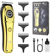HIENA PRO Professional Hair Clipper for Men,Cordless Hair Trimmer, Electric T-Blade Beard Trimmer...