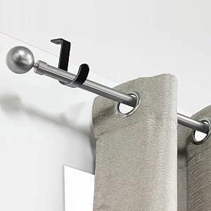 ceiling mount curtain rod bracket