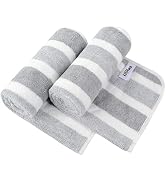 KinHwa Microfiber Hand Towels for Bathroom Soft and Absorbent Face Towels Grey Bathroom Hand Towe...