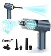 12000Pa Cordless Handheld Vacuum Cleaner, High Power Car Vacuum and Air Duster 2-in-1, Low Decibe...