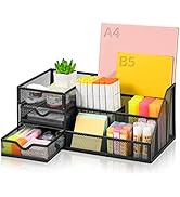 Lavatino Larger Mesh Desk Organizer with Drawers, Multifunctional Desk Organizers and Accessories...