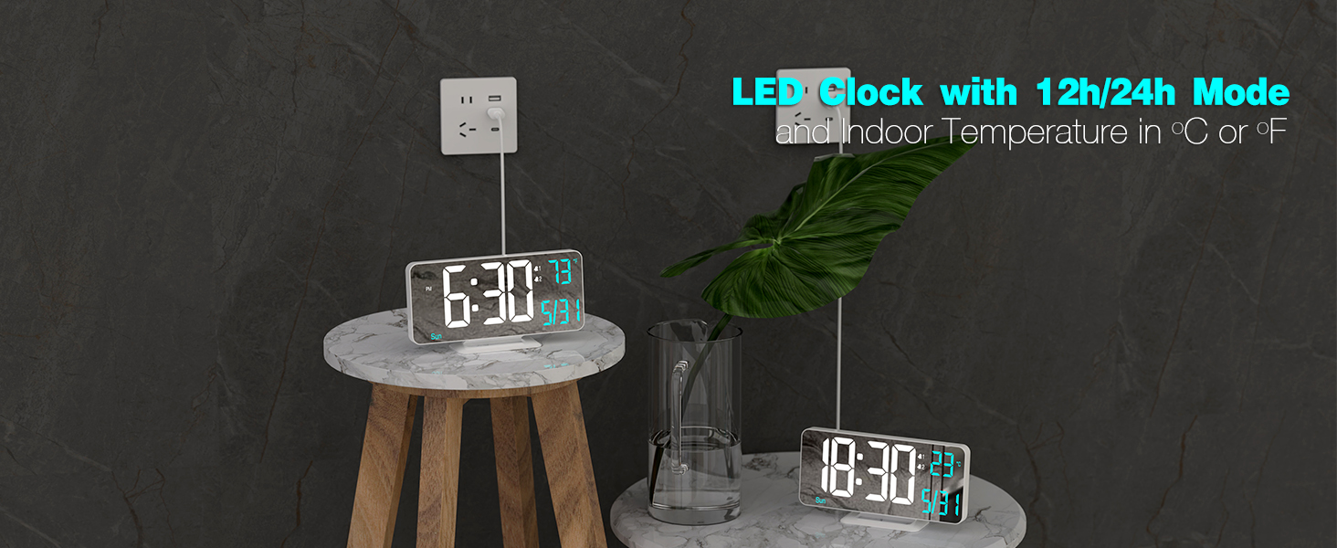 led clock with dimmer