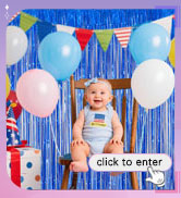 blue party decorations