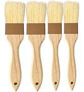 Pastry brush,Basting brush for Cooking,Natural Bristle BBQ Brush for Oil & Sauce,Wooden Handle Fo...